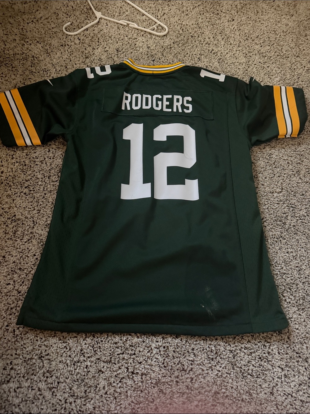 NFL Green & Yellow Aaron Rodgers #12 Kids Jersey